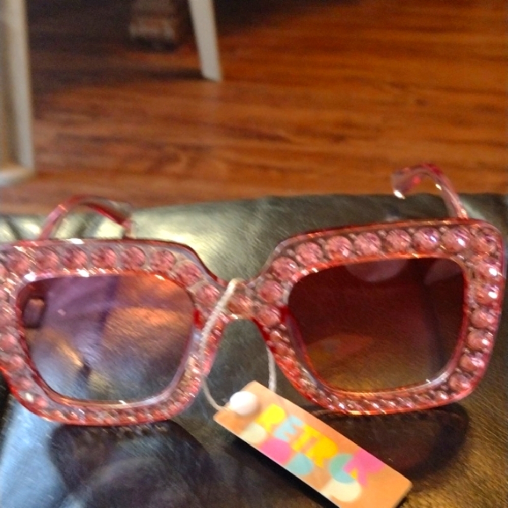 Sparkling pink sunglasses